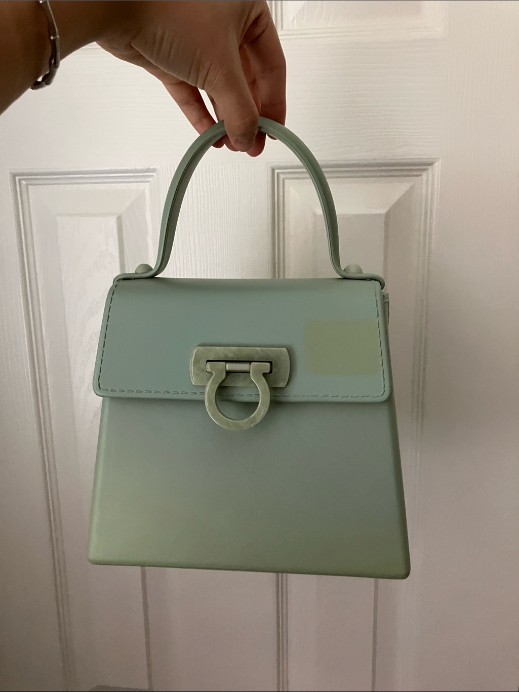 Salvatore Ferragamo Mint Green Gancini Bag